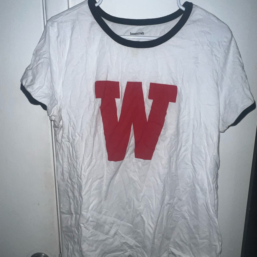 Boxercraft White Tee with Red 'W'